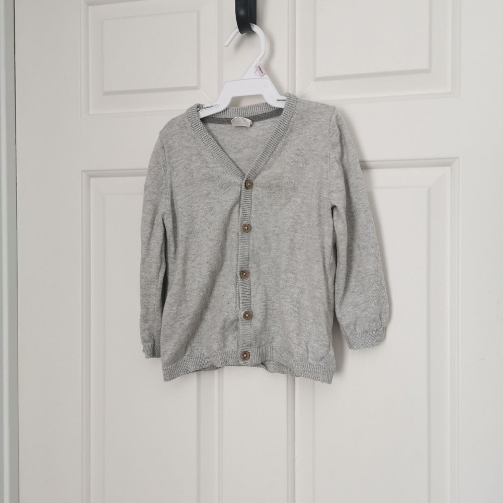 2/$30 H&M thin knit cardigan toddler boys 12-18 m